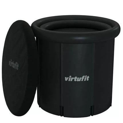 VIRTUFIT LEDINĖ VONIA XXL - 375 LITRAI - ANTRACITO SPALVOS - SU PRIEDAIS