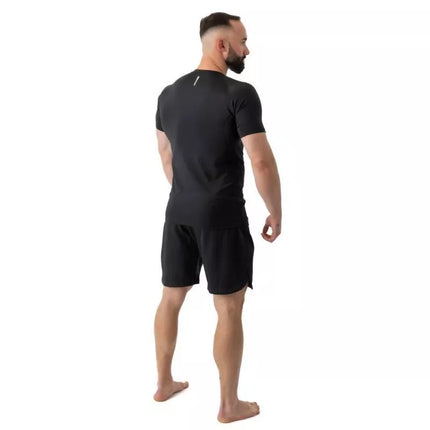 Rashguard, juoda, trumpos rankovės, BlackRS - S