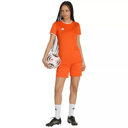 Adidas Entrada 26 women's shorts orange JZ2538