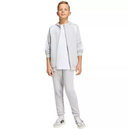 adidas Tiro 26 League Sweat Full Zip Hoodie for Kids Gray KF3323