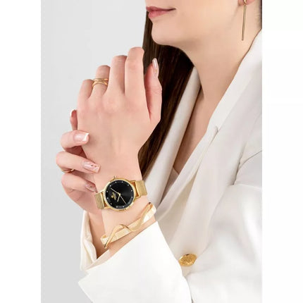 Giewont Sapphire Gold Black Women's Watch GW4130-B3