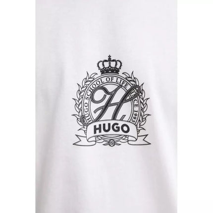 HUGO Daminor marškinėliai balti (50538246-100)