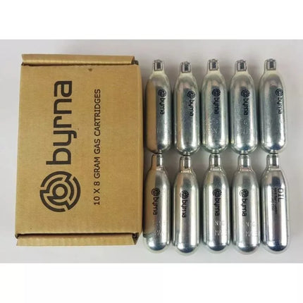 BYRNA CO2 kapsulės 8g. 10 vnt. / 9+1 su aliejumi (CO2300)