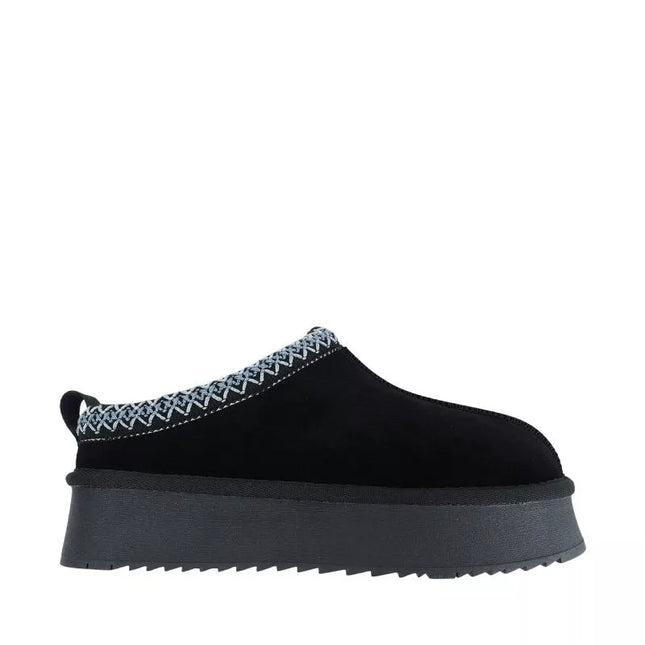 Moteriški odiniai Solo Soprani Couture Sabotas Hugh Platform su kailiu juodi batai SSW421P22 53