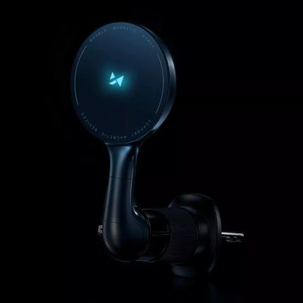 Wozinsky WCT5-6S4Y Automobilinis laikiklis su 15W Qi/MagSafe indukcine įkrova automobilio ventiliacijai - Juodas