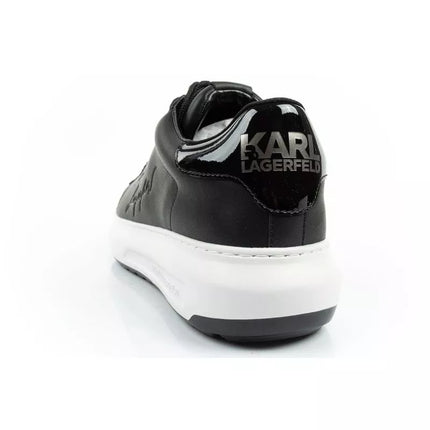 Karl Lagerfeld men's shoes sneakers Kapri natural leather black