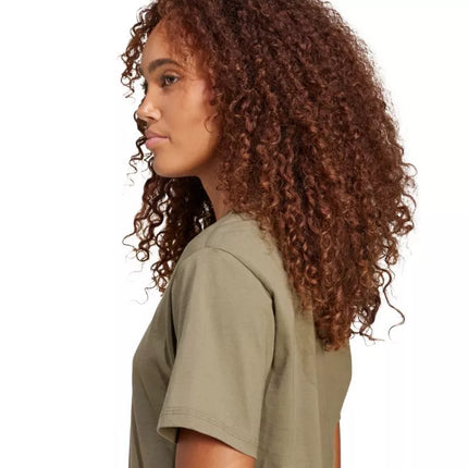 ADIDAS Essentials medžio anglies marškinėliai su mažu logotipu