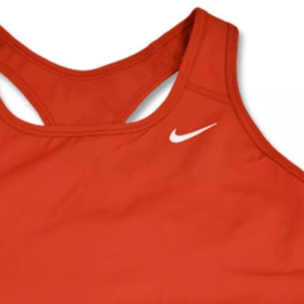 Nike Swoosh Pro-padded Liemenėlė Moterims Cinnabar/White - BV3630-624