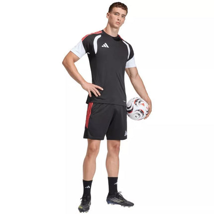 Vyriški adidas Tiro 26 League treniruočių šortai Juodi ir Raudoni JY9716