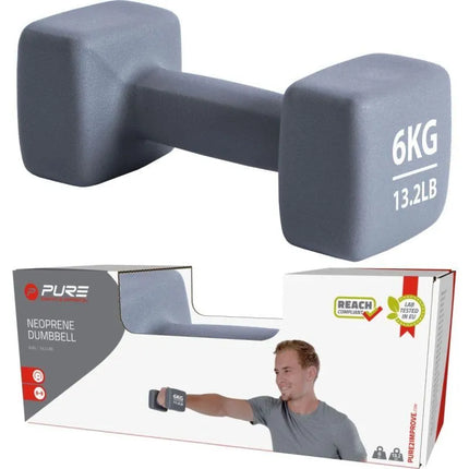 NEOPRENE Dumbbell 6KG PURE 2 IMPROVE