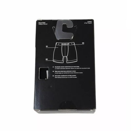 Comfortable men's boxer briefs Jordan Boxers 3-pack Black - JM0622-023