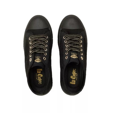 Lee Cooper moteriški sportiniai kedai, juodi, su platforma ir raišteliais
