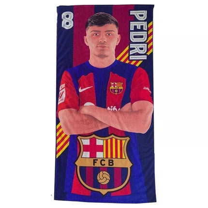 FC Barcelona Pedri paplūdimio rankšluostis iš mikropluošto 70X140 120010