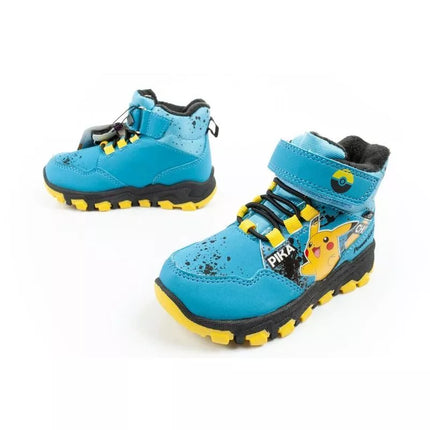Leomil Pokemon children's winter ankle boots, insulated, waterproof, blue