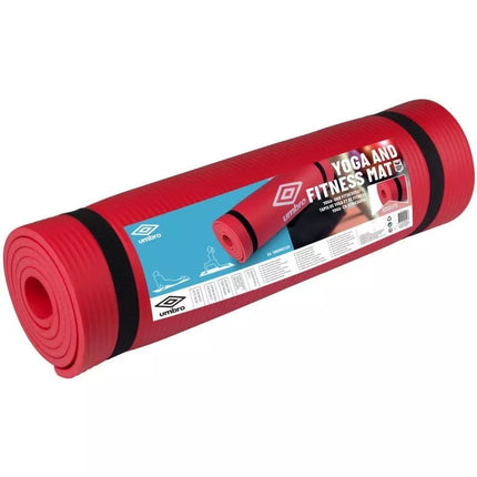 Treniruočių kilimėlis NBR neslystantis 190x58x1cm rožinis UMBRO
