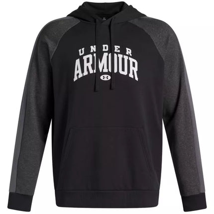 Vyriškas Under Armour Rival Fleece spalvotas džemperis su gobtuvu juodas 6003958 001