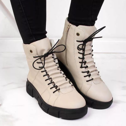 Rieker W X3428 suomi auliniai batai smėlio spalvos