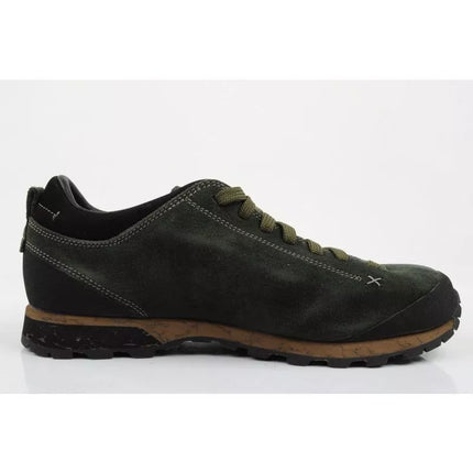 Bellamont Gore-tex Vyriški patvarūs žygio batai žali Aku