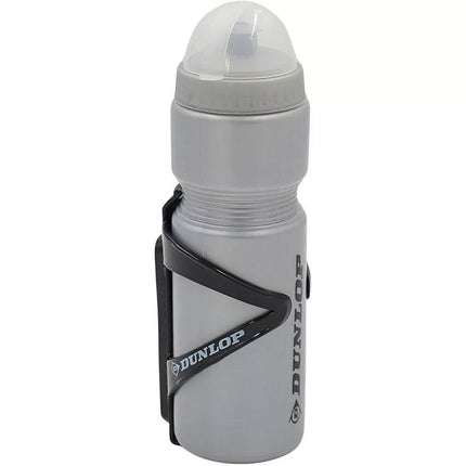 DUNLOP 750 ml dviračio gertuvė su laikikliu sidabrinė