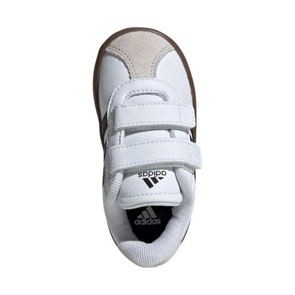Adidas VL Court 3.0 Skateboarding Shoes for Kids White and Gray ID9157