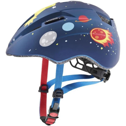 Vaikiškas dviratininko šalmas Uvex kid 2 cc, tamsiai mėlynas (rocket), M dydis, 46-52 cm