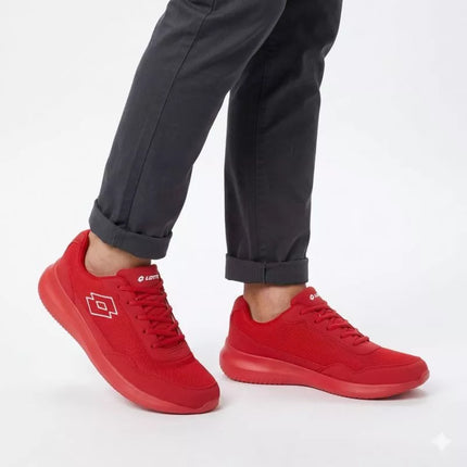 Lotto CONNECT lightweight mesh red sneakers