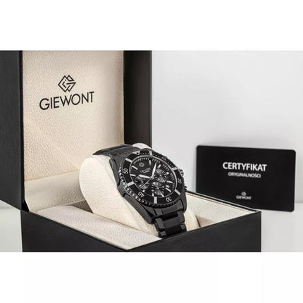 Men's Watch Giewont Chronograph Sapphire Black GW3970-B4