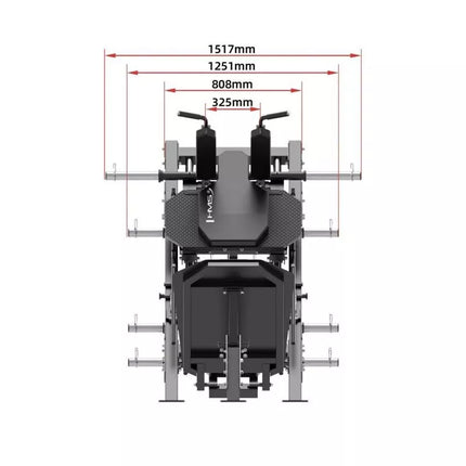 HMS LP3175 Semi Commercial Leg Crane (17-51-006) Gray, Black