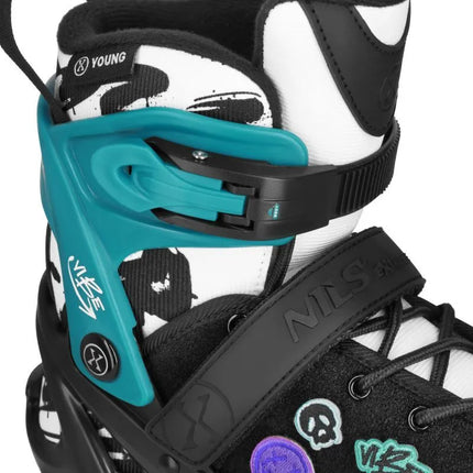 NA2053A VIBE TURQUOISE ROLLER SKATES SIZE M (37-40) NILS EXTREME