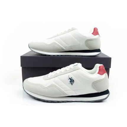 US Polo Assn vyriški sportiniai bateliai, madingi, patogūs, balti
