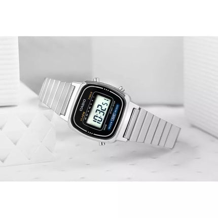Moteriškas laikrodis CASIO LA670WA-1DF + DĖŽUTĖ