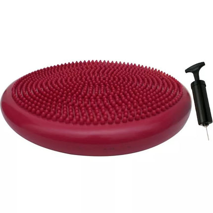Jutimo-motorinė disko pagalvėlė su pompa 33 cm rožinė ENERO FIT