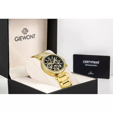 Giewont Sapphire Gold Black Women's Watch GW3380-B3