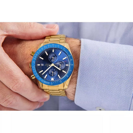 Men's Watch Giewont Chronograph Sapphire Gold Blue GW8720-B6
