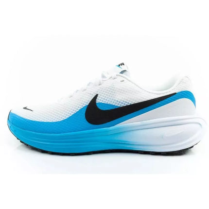Nike Revolution 8 vyriški balti sportiniai bateliai bėgimui