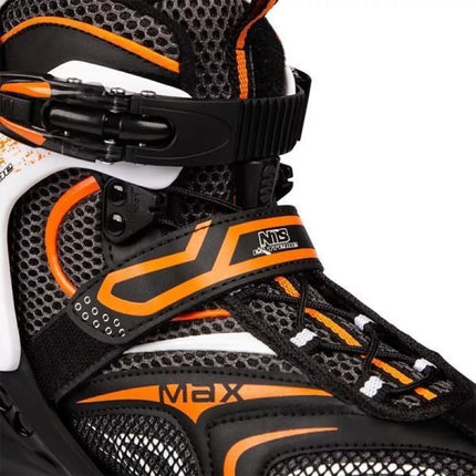 NILS EXTREME NA1060S ROLLER SKATES BLACK-ORANGE SIZE 41