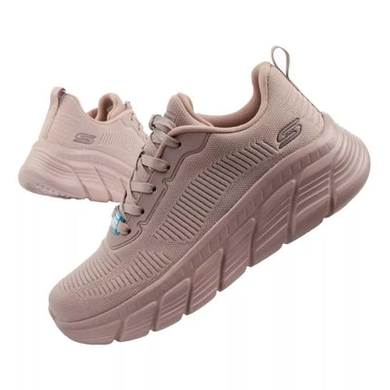 Skechers Bobs B Flex madingi rožiniai moteriški kedai