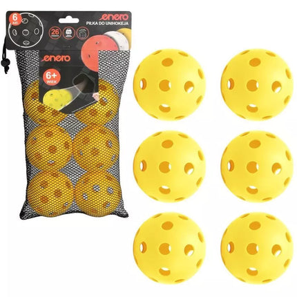UNIHOC MATCH BALL YELLOW ENERO 6 PCS