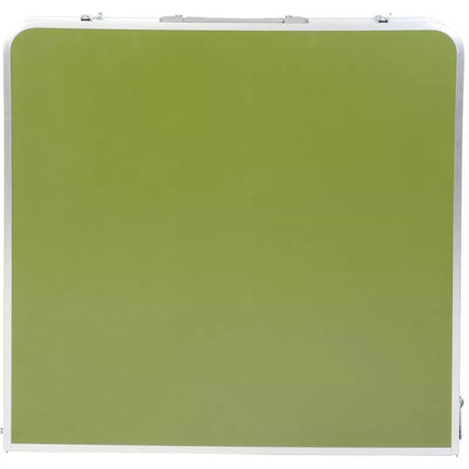 SULANKSTOMAS KEMPINGO STALAS 120X60X70/62/55CM + 4 KĖDĖS ŽALIAS