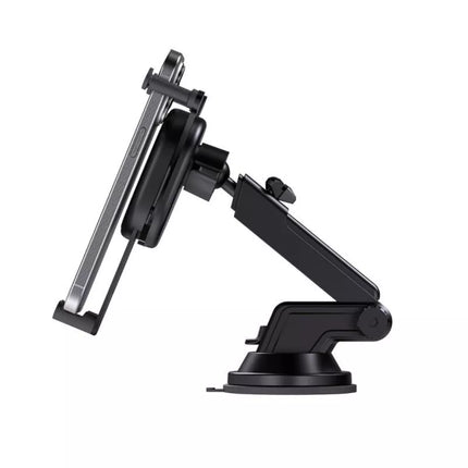 Baseus Stable Car Holder with 15W Inductive Charger, Gravity, and Suction Cup - Black