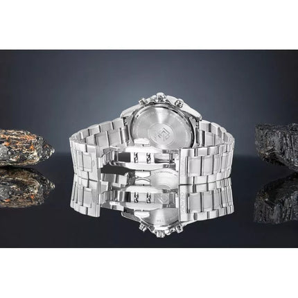 Giewont Chronograph Safyrinis Sidabrinis Vyriškas Laikrodis GW9460-B2