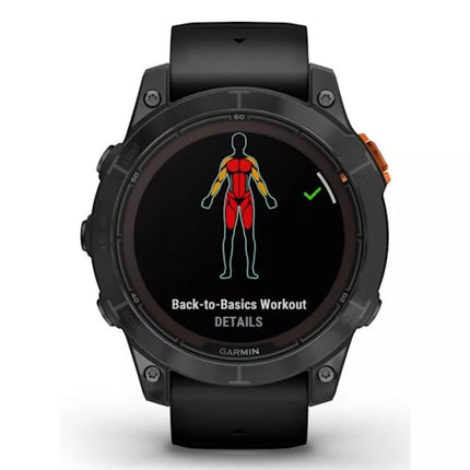 Garmin Fenix 7 Pro Saulės energijos varoma versija, skaidri pilka / juodu dirželiu, sportinis laikrodis