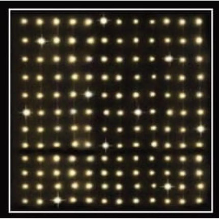 Kalėdinės eglutės girliandos, šviesos užuolaida lauke/vidaus, 144 LED, 120x120cm, su nuotolinio valdymo pulteliu, šiltai balta