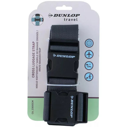 UNIVERSAL LUGGAGE SECURITY BELT 230x5CM SET OF 2 DUNLOP GRAY