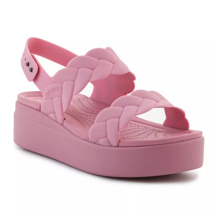 "Crocs Brooklyn Woven Low Wedge W" 209977-6XX sandalai