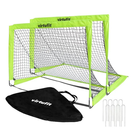 VIRTUFIT FOLDABLE SOCCER GOAL SET - SOCCER GOALS - 120 X 90 CM