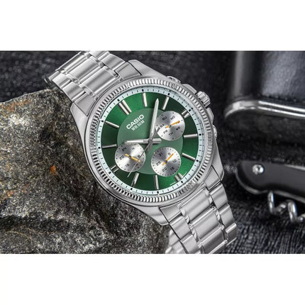 Vyriškas laikrodis CASIO MTP-1375D-3AVDF + Dėžutė komplekte