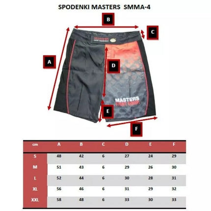 MMA MASTERS šortai - SMMA-4 AKCIJA