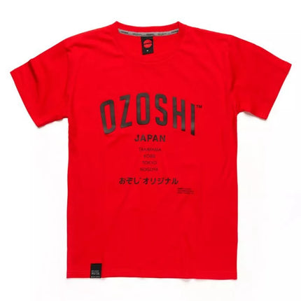 Ozoshi Atsumi M T-shirt raudona O20TS007