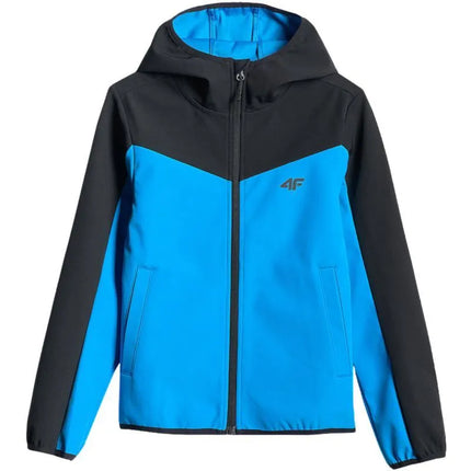 Berniukiška softshell striukė 4F M477 mėlyna 4FJWSS26TSOFM477 33S